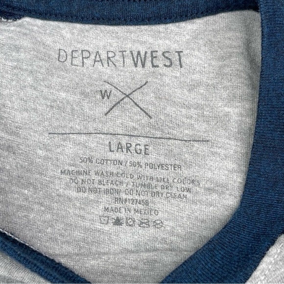 Buckle Dept West Raglan Tee Shirt Long Sleeve Outdoor Camping Comfy Lounge Med - Picture 12 of 12